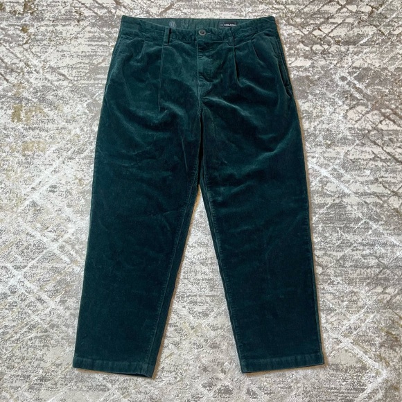 Volcom Corduroy Pants Green Size 36 Straight Fit - Picture 1 of 7